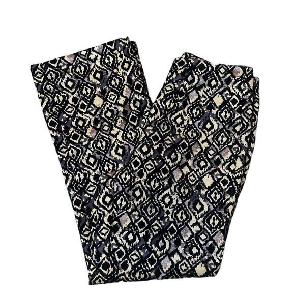 Free People Womens Mod Metallic Printed Cropped Pants Size 0 - Picture 2 of 14